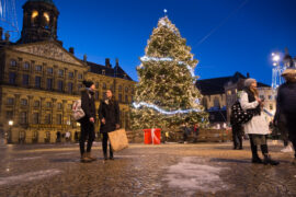 Christmas tree in Amsterdam